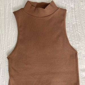Ribbed turtle neck top